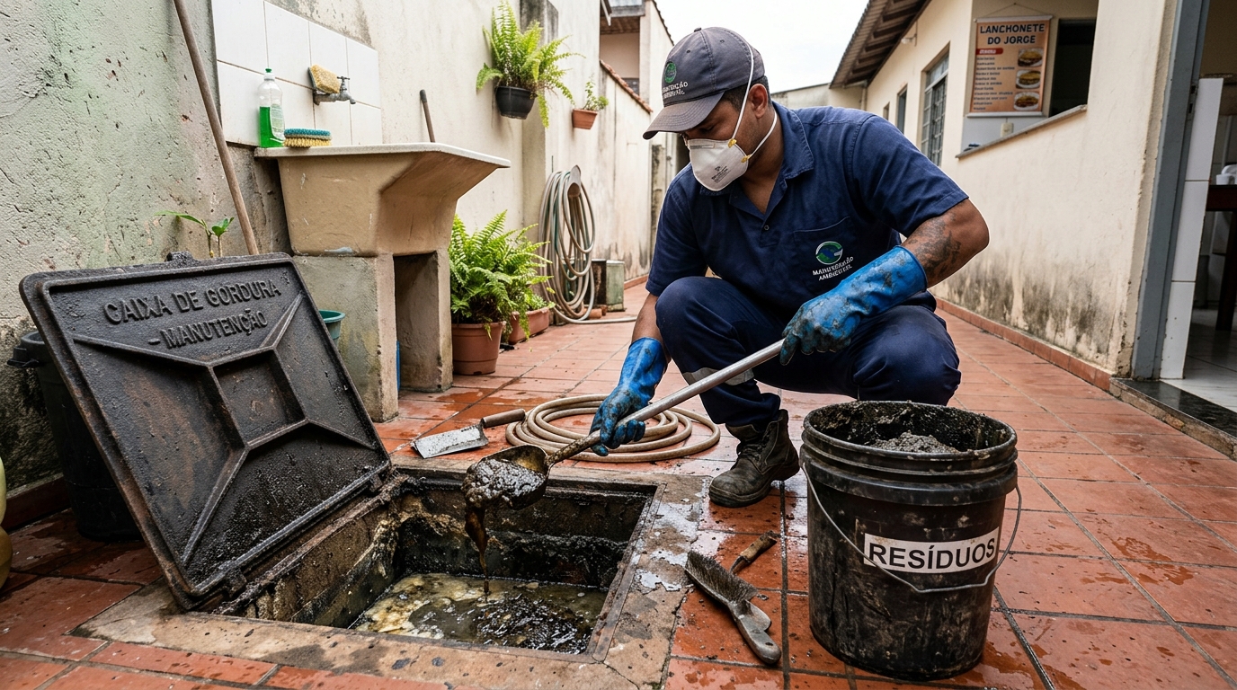 Manutenção de Caixa de Gordura em São Luís‑MA